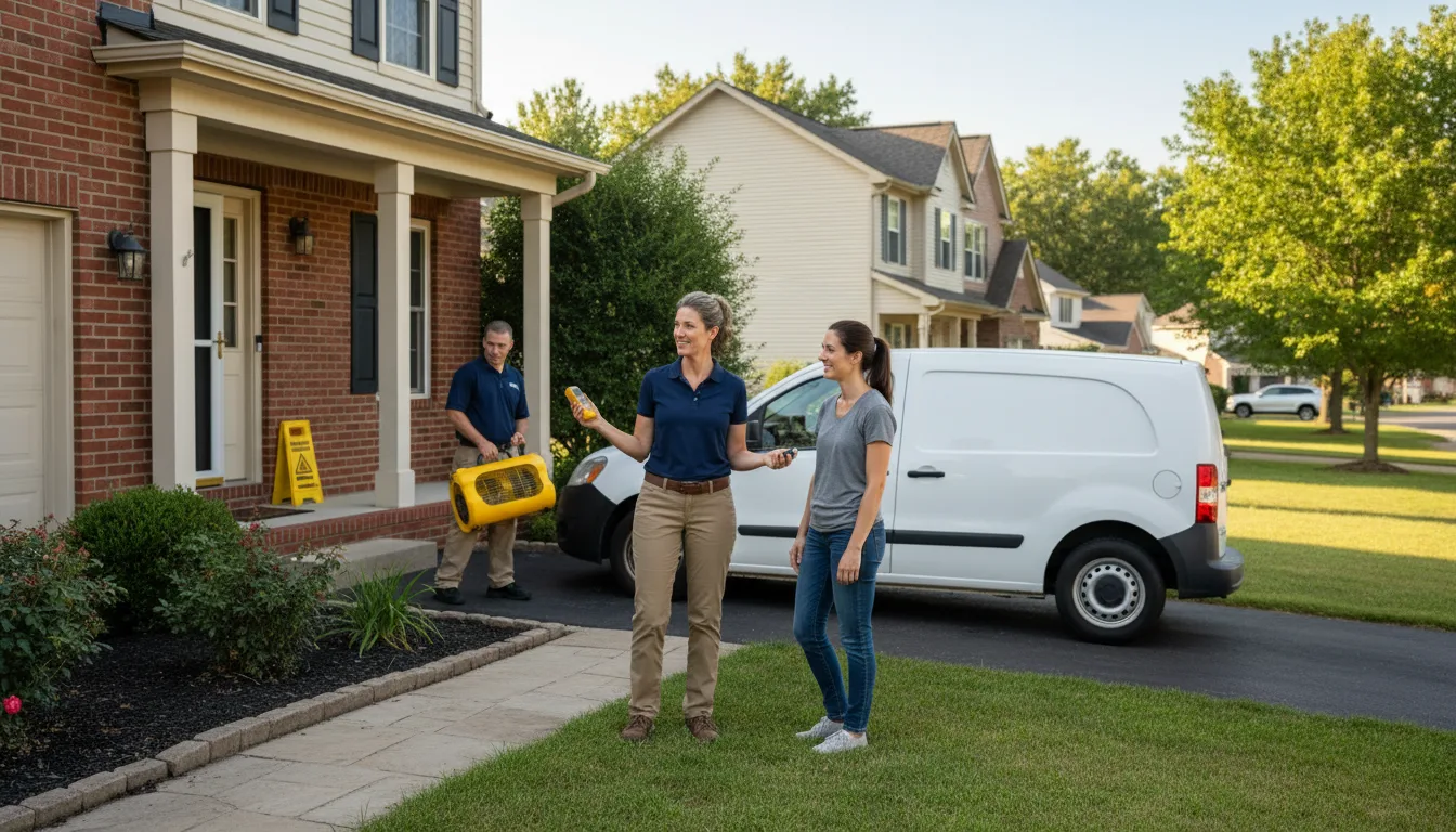 Residential water damage restoration in Crowville, LA